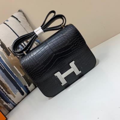 wholesale quality hermes constance 19 matte niloticus crocodile 89 noir phw